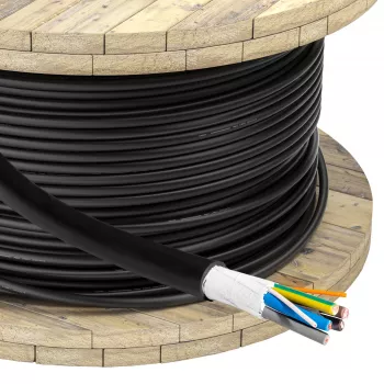 Przewód do ładowania EV Akyga AK-SC-E12 5 x 6 mm² + 2 x 0,75 mm², trójfazowy, 32 A, 450/750 V, na metry