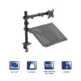 Uchwyt biurkowy AK-MB-04 do monitora i laptopa, ramię gazowe, 10kg, VESA 75x75/100x100, 15-32 inch, czarny