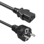 QOLTEC Power Cable SCHUKO CEE IEC C13 3x1.0mm2 1.5m Black