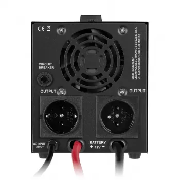 Rebel POWER-500-LFP4 Falownik czysta sinus z funkcją ładowania 12V 230V 500VA/300W