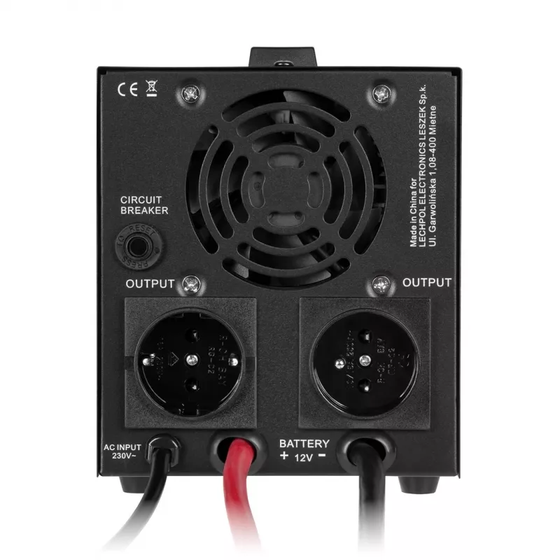 KEMOT PROsinus-500-LFP4 Zasilacz awaryjny (UPS) z przetwornicą czystego sinusa i funkcją ładowania 12V 230V 500VA/300W