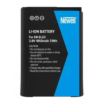 Zamiennik baterii Newell do Nikona EN-EL23, 1850mAh, 7,0Wh, Li-ion