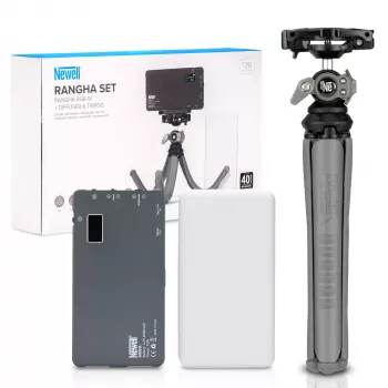 Newell Rangha Set LED RGB-W Panel Light with Diffuser and Tripod