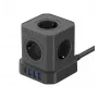Listwa zasilająca Newell GaN Power Cube 9W1 Czarna