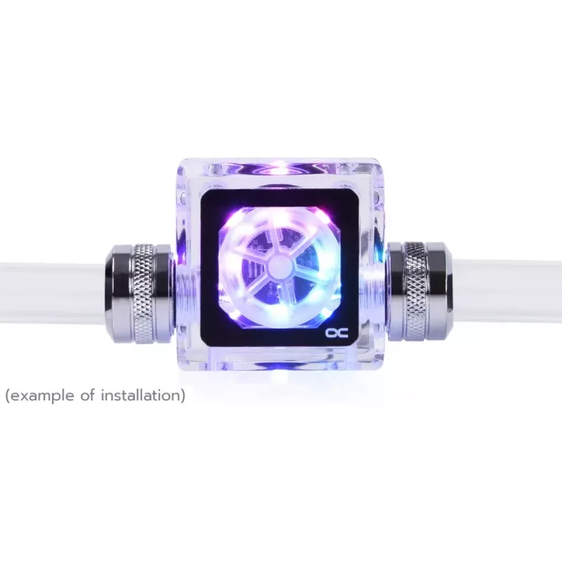 Alphacool Eisfluegel Aurora HighFlow wskaźnik przepływu z sygnałem tachometrycznym (przezroczysty)