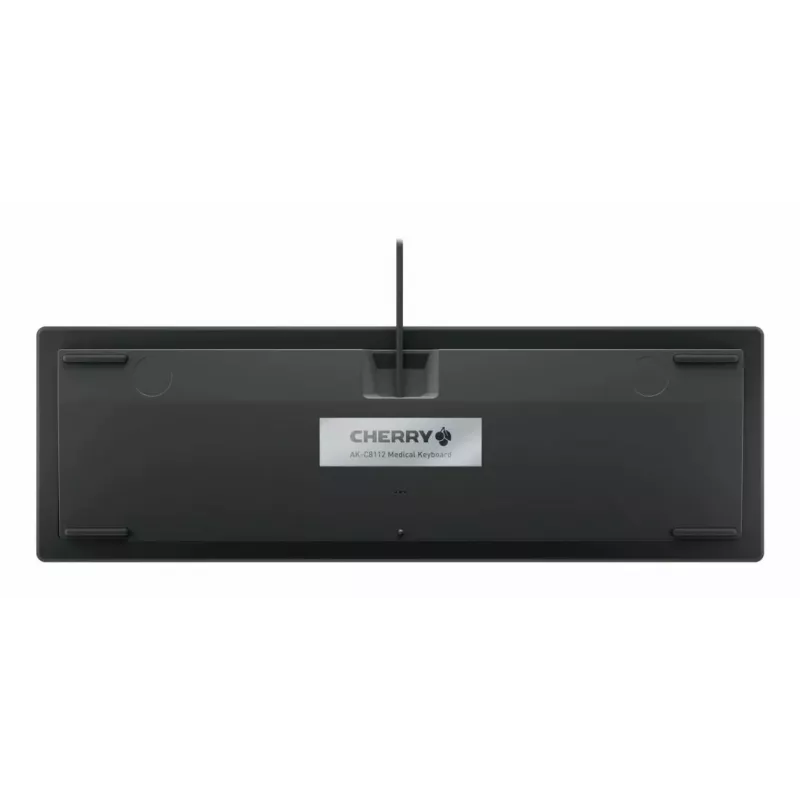 CHERRY Contour Design Active Key AK-C8112 Pełnowymiarowa Przewodowa Klawiatura USB z Przełącznikami Nożycowymi QWERTY Czarna