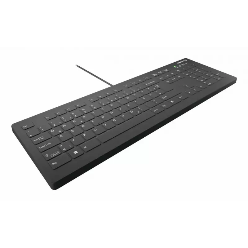 CHERRY Contour Design Active Key AK-C8112 Pełnowymiarowa Przewodowa Klawiatura USB z Przełącznikami Nożycowymi QWERTY Czarna