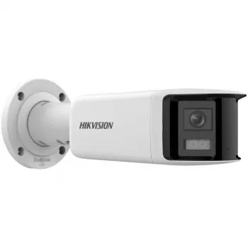Hikvision DS-2CD2T47G2P-LSU/SL 4MP AcuSense Outdoor Bullet IP Camera z obiektywem 2.8mm, światłem białym, dwukierunkowym audio, światłem stroboskopowym, PoE