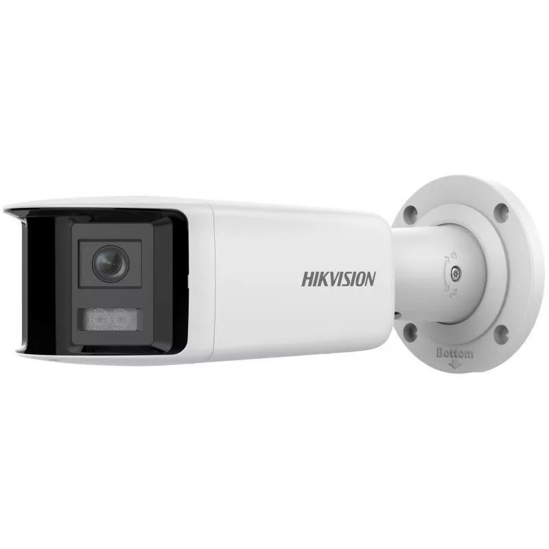 Hikvision DS-2CD2T47G2P-LSU/SL 4MP AcuSense Outdoor Bullet IP Camera z obiektywem 2.8mm, światłem białym, dwukierunkowym audio, światłem stroboskopowym, PoE