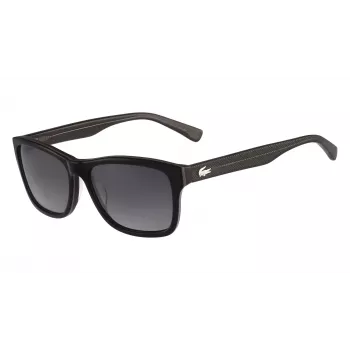 Lacoste Okulary przeciwsłoneczne damskie/męskie kwadratowe L683SP czarno-szare 55mm L683SP5516001