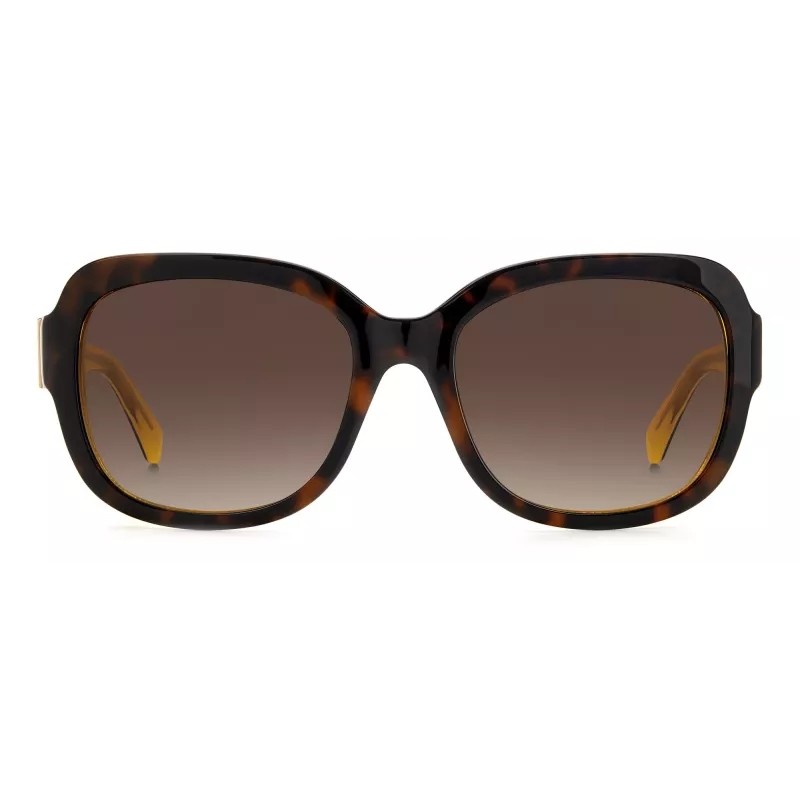 Okulary przeciwsłoneczne Kate Spade Layne dla kobiet - oprawka acetatowa, ochrona UV400, soczewki 55mm