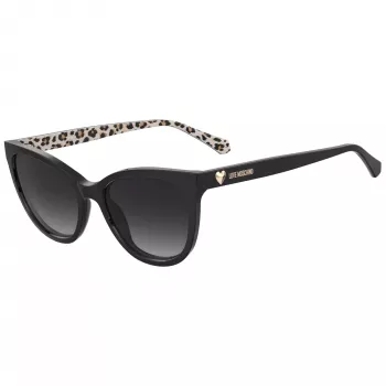 MOSCHINO LOVE Okulary przeciwsłoneczne damskie MOL072-S - Prostokątna oprawka z acetatu, ochrona UV400, 54/18/140 mm