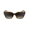 KARL LAGERFELD KL6161S-240 Damskie Przesadzone Kwadratowe Okulary Przeciwsłoneczne, Havana Brown z Brązowymi Soczewkami Gradientowymi, 63/14/140 mm