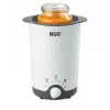 NUK Thermo 3-in-1 Podgrzewacz do Butelek i Pokarmu z Ogrzewaniem Parowym, Biały/Czarny, Komora 7,6 cm