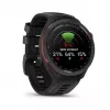 Garmin Approach S70 47mm Golf GPS Smartwatch – Black/Red Ceramic Bezel with Black Silicone Band