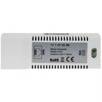 Konwerter VIDOS 2IP K-IP-2 do systemu wideodomofonu 2-przewodowego VIDOS DUO