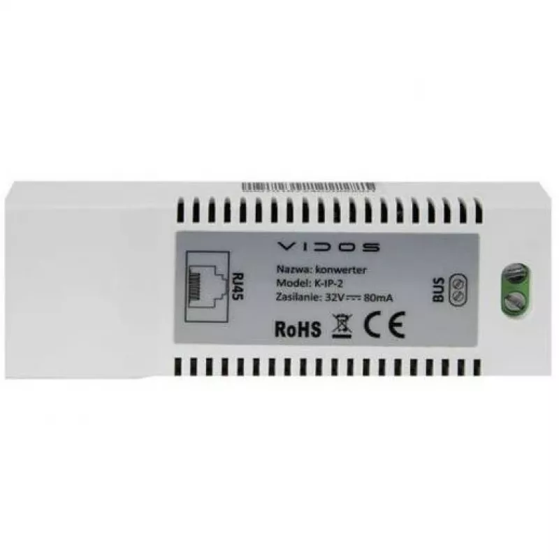 Konwerter VIDOS 2IP K-IP-2 do systemu wideodomofonu 2-przewodowego VIDOS DUO