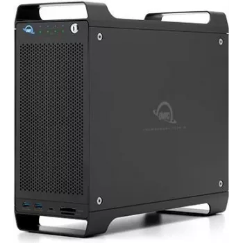 OWC ThunderBay Flex 8 - 8-zatokowa obudowa magazynowo-dokująco-PCIe z 2 portami Thunderbolt 3, SoftRAID XT, czarny