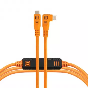 Tether Tools TetherPro USB-C Optima 10G Right-Angle Orange 4.6m