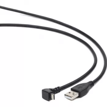 Gembird USB 2.0 Cable USB-A to Micro-USB-B 1.8m Black 90-Degree Angled