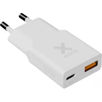 Xtorm Go2 Series SlimLine Wall Charger 25W 1x USB-C USB-A Biały
