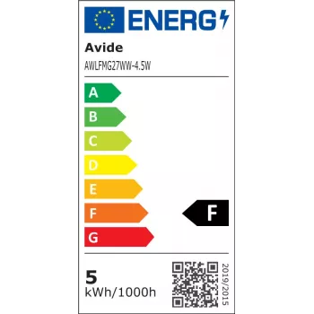 Żarówka LED Avide White Filament Mini Globe 4.5W E27 Ciepła Biel 2700K