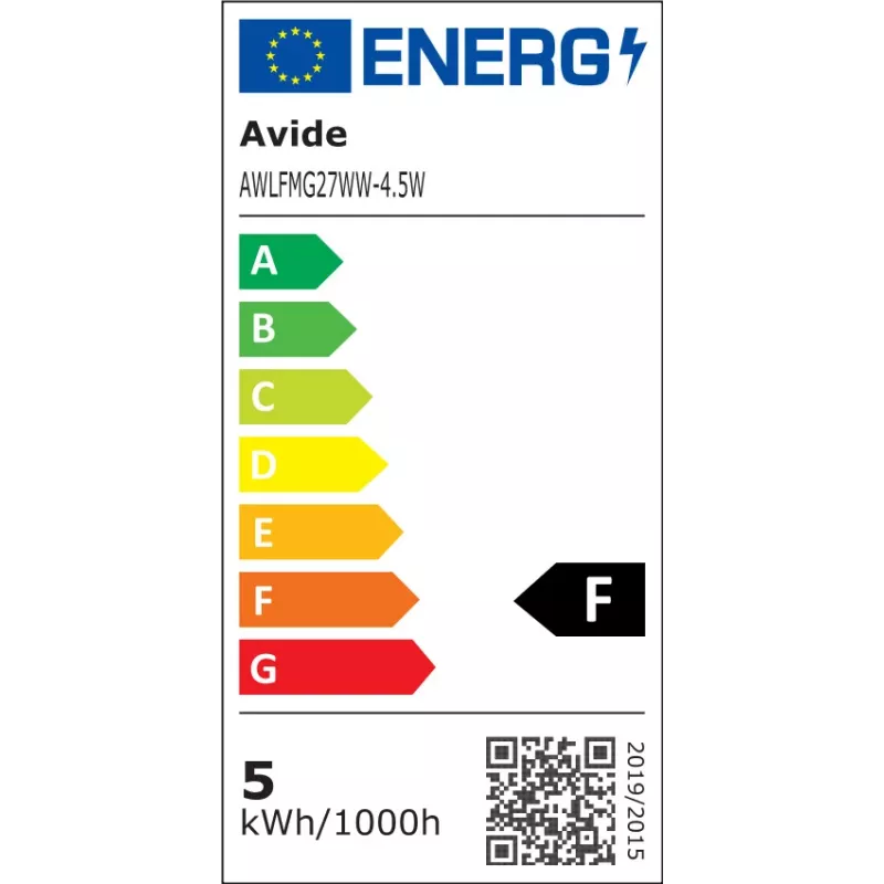 Żarówka LED Avide White Filament Mini Globe 4.5W E27 Ciepła Biel 2700K