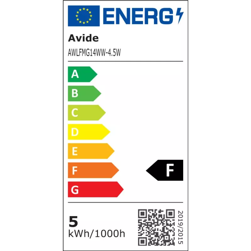Avide LED Filament Mini Globe Bulb 4.5W E14 Warm White 2700K