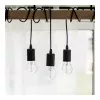 Avide LED Bulb White Filament Mini Globe 6.5W E27 Warm White 2700K