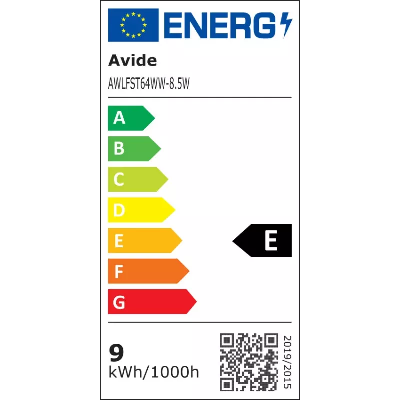 Avide LED Bulb White Filament ST64 8.5W E27 Warm White 2700K