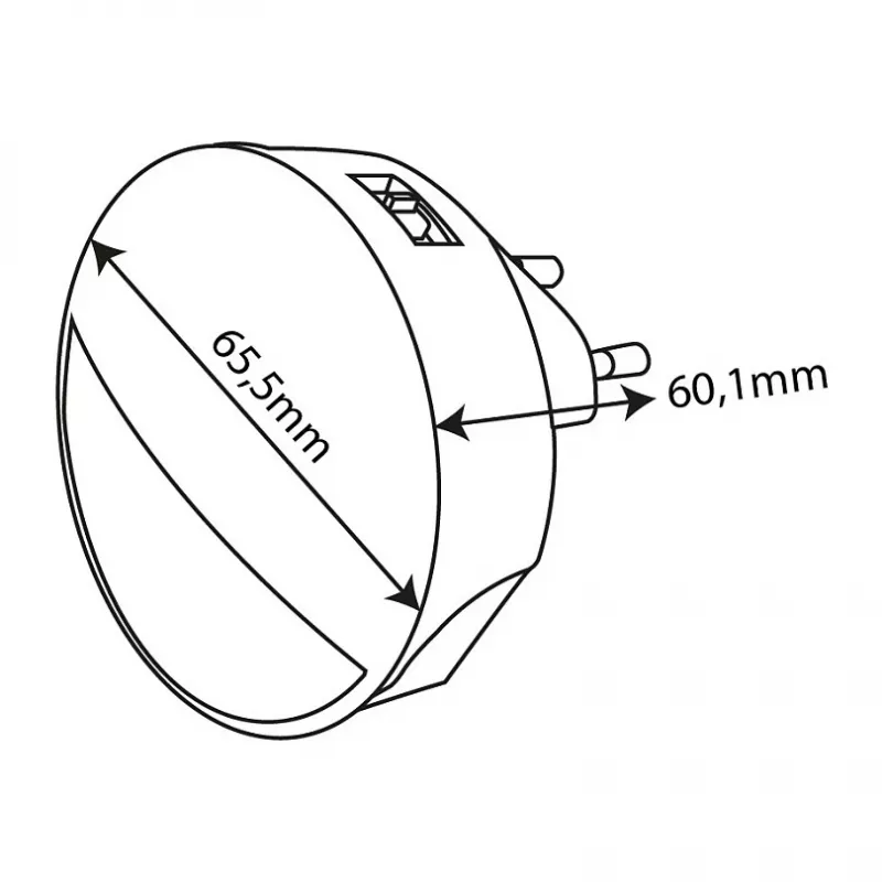 ENTAC Night Light 0.8W CDS Twilight Sensor (bez czujnika PIR)