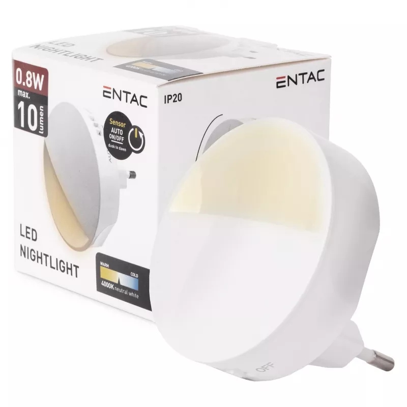 ENTAC Night Light 0.8W CDS Twilight Sensor (bez czujnika PIR)