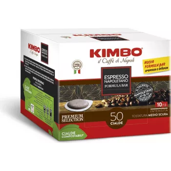Kimbo NAPOLETANO 44mm ESE Pads 50 Pods x 7g Dark Roast Ground Coffee