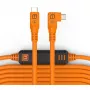 Tether Tools TetherPro USB-C na USB-C Right Angle Pomarańczowy 9,4m