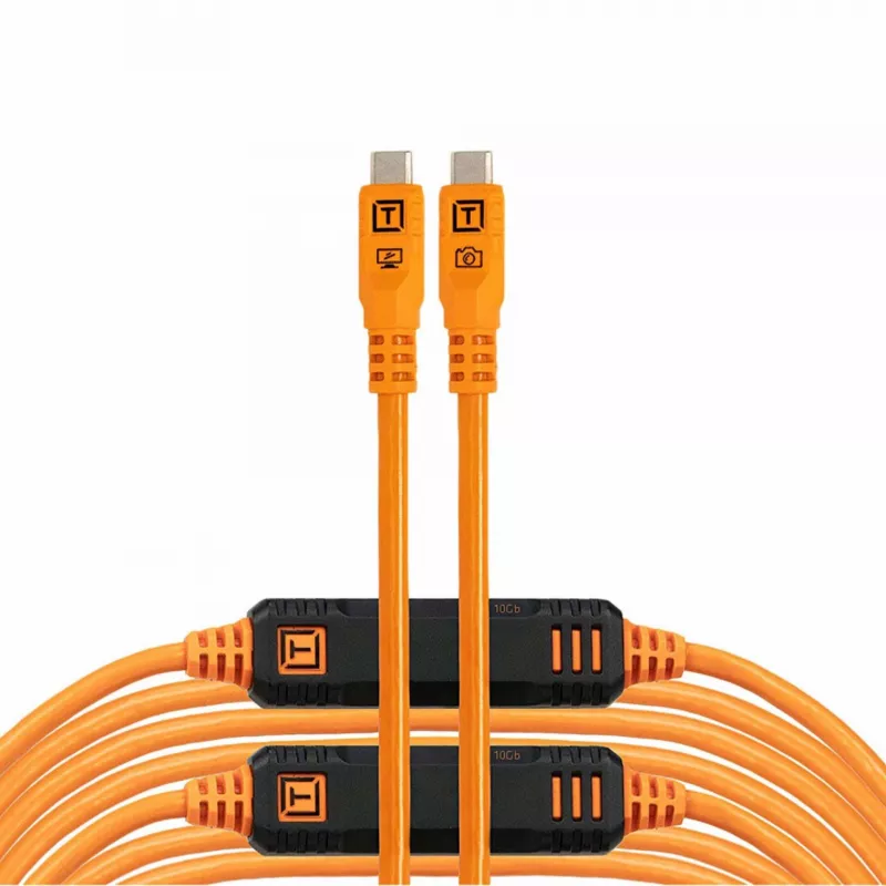Tether Tools TetherPro USB-C Optima 10G Straight Orange 9.4m