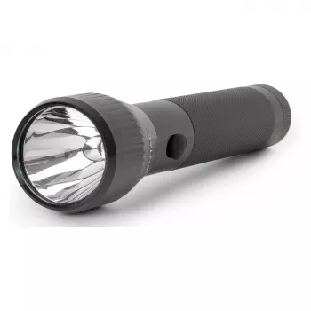 ENTAC EFL-2D-ALU 2D Aluminiowa Latarka z Żarówką Kryptonową, 20 Lumenów, 60m Zasięg, IPX4, Srebrny