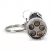 ENTAC 5 LED Keychain Flashlight Black