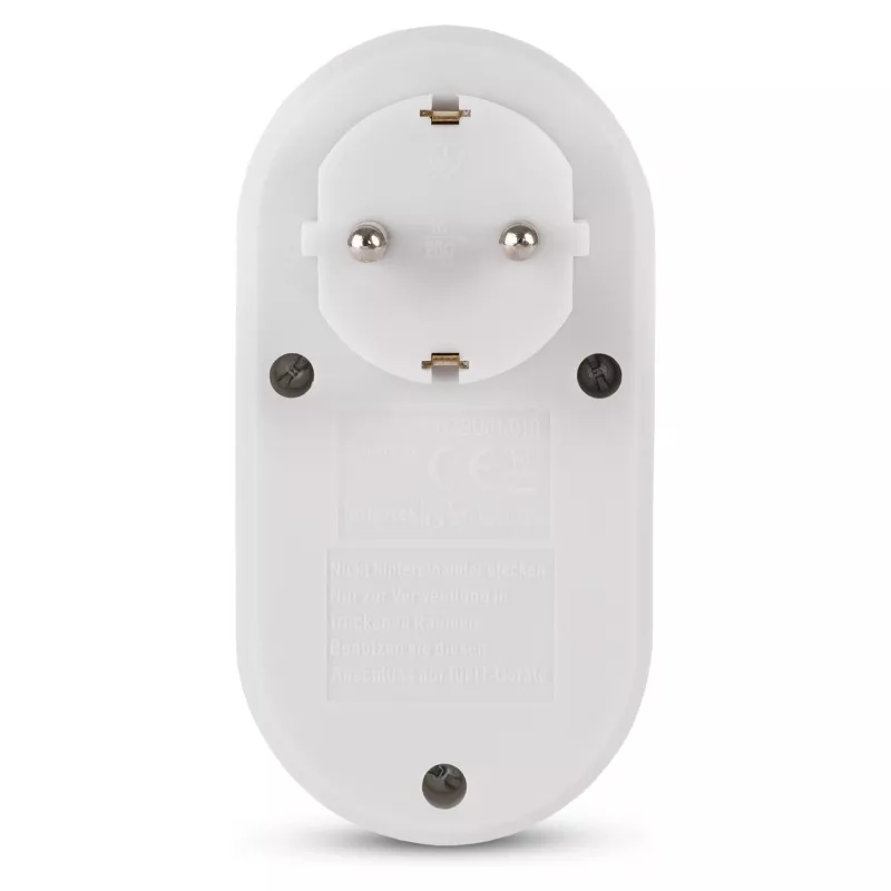 ENTAC Wtyczka ścienna z 2x USB-A Biała