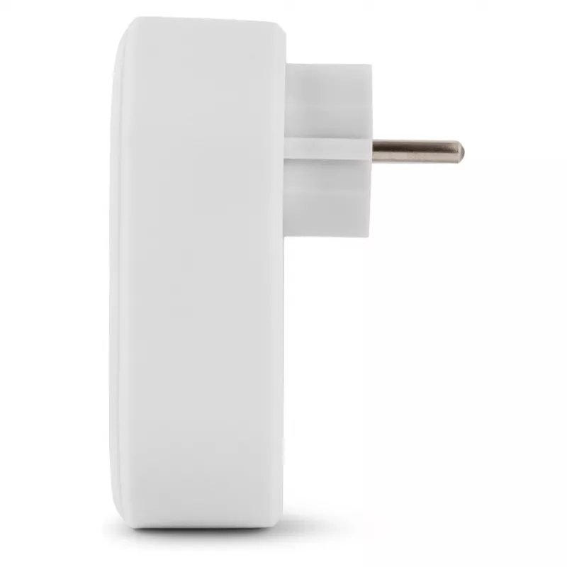 ENTAC Wtyczka ścienna z 2x USB-A Biała