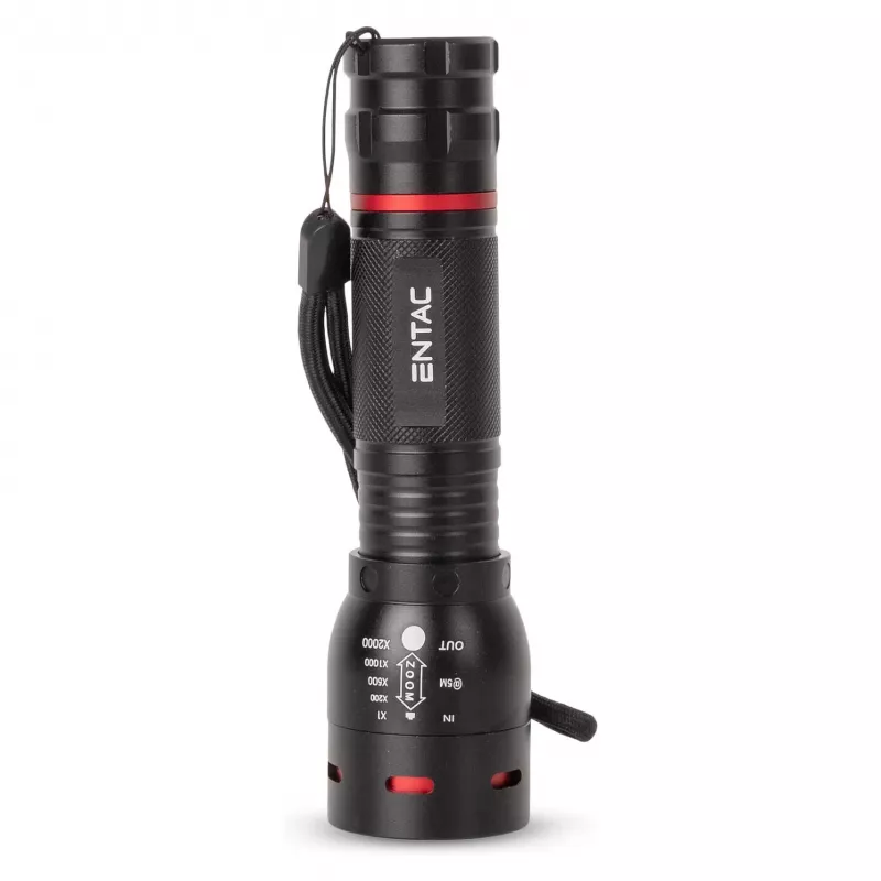 ENTAC EFL-ZOOM-5W-ALU Zoomowa Latarka LED 350 Lumeny Czarna
