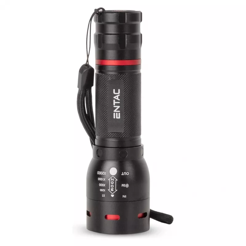 ENTAC EFL-ZOOM-5W-ALU Zoomowa Latarka LED 350 Lumeny Czarna
