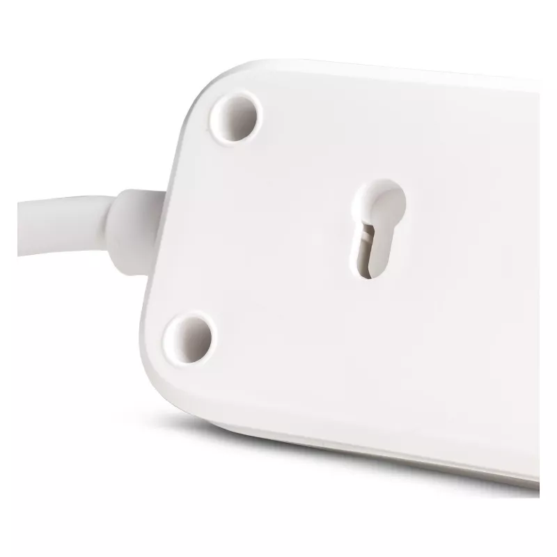 Listwa zasilająca ENTAC 4-gniazdowa z 1x USB-A i 1x USB-C, 1,5 m, biała