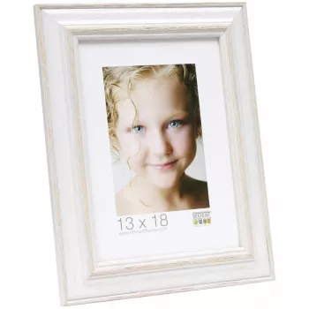 Deknudt S221H1 Ramka na zdjęcie A4 21x29,7 cm MDF Drewno Biały Beż Odwracalna
