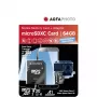 AGFAPHOTO MicroSDXC UHS-I 64GB High Speed Class 10 U3 V30+ z adapterem SD