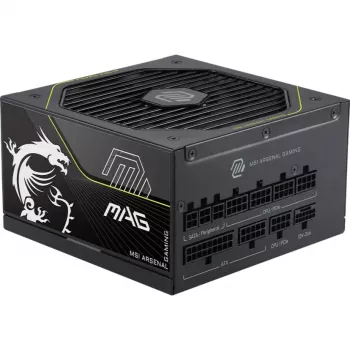 MSI MAG A1000PLS PCIE5 1000W 80 PLUS Gold Fully Modular ATX 3.0 Power Supply
