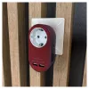 ENTAC Wall Plug Adapter z 2x USB-A Burgund