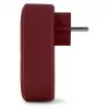 ENTAC Wall Plug Adapter z 2x USB-A Burgund