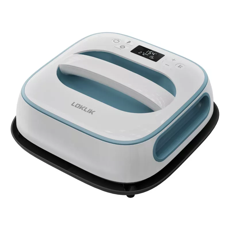 LOKLIK Easy Heat Press 25.5 x 25.5 cm Denim Blue