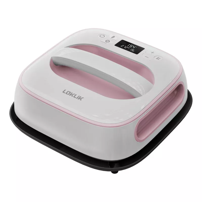 LOKLIK Easy Heat Press Pink - Mini Prasa Termiczna 350W 205°C