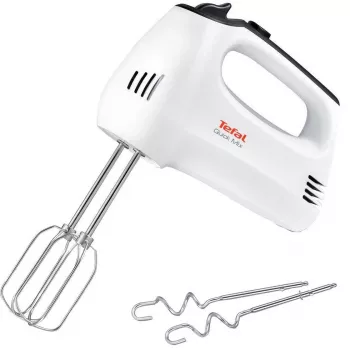 TEFAL HT3101 QuickMix Mikser ręczny, 300 W, 5 prędkości, Turbo, Biały